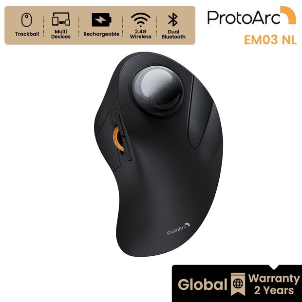 EM03 NL Mouse Trackball Ergonomis