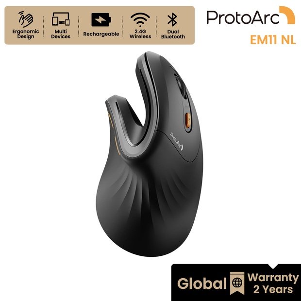 EM11 NL Mouse Vertikal Ergonomis