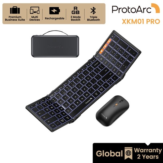 XKM01 Pro Kombinasi Keyboard dan Mouse Lipat