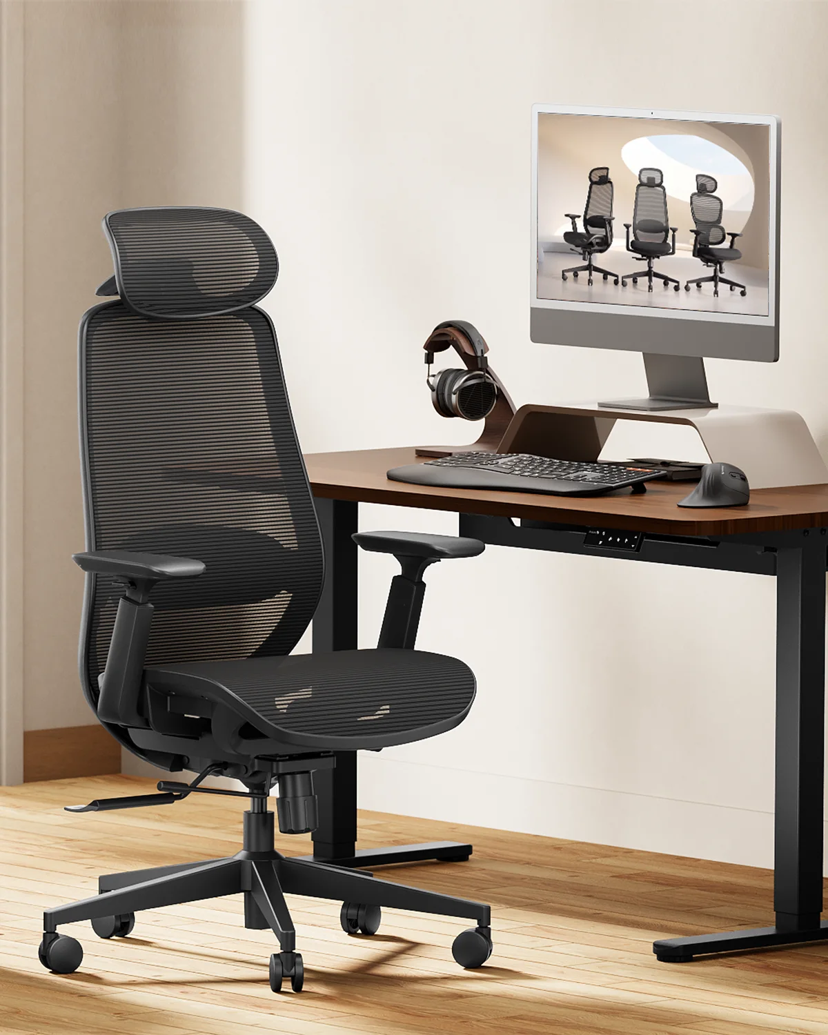 EC200 Pro Kursi Kantor Ergonomis Black detail 2