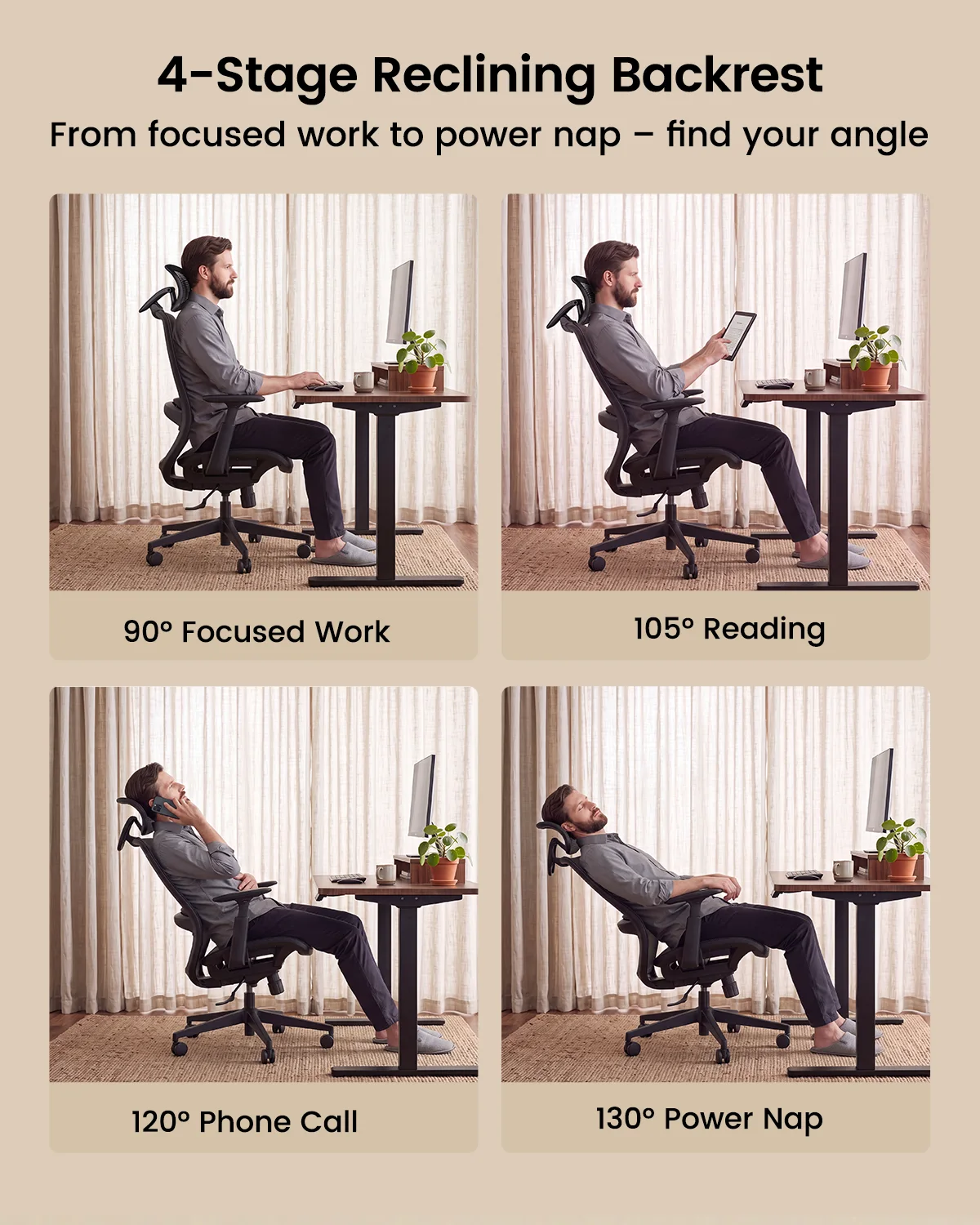 EC200 Pro Kursi Kantor Ergonomis Black detail 8