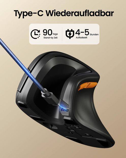 EM11 NL Mouse Vertikal Ergonomis Black detail 2