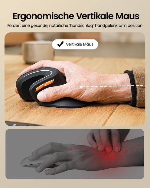 EM11 NL Mouse Vertikal Ergonomis Black detail 5