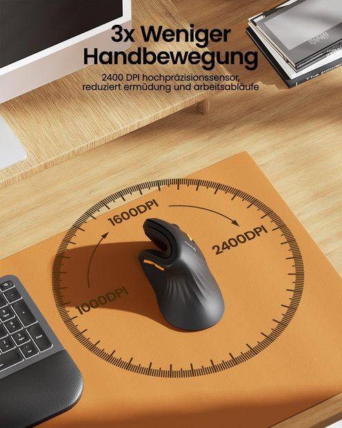 EM11 NL Mouse Vertikal Ergonomis Black detail 6