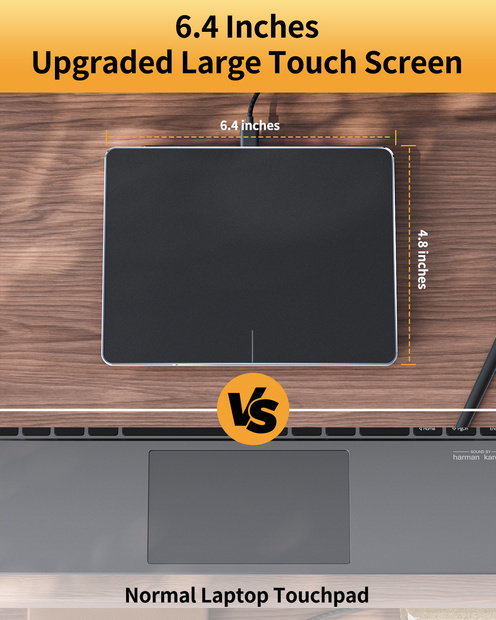 T1 Trackpad Berkabel untuk Windows Black detail 3