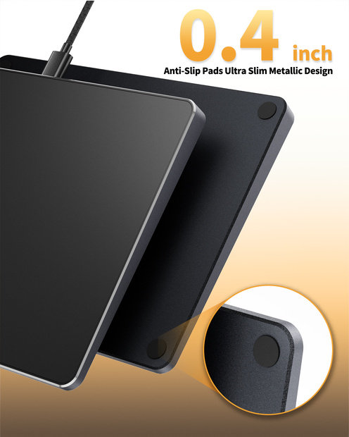 T1 Trackpad Berkabel untuk Windows Black detail 5
