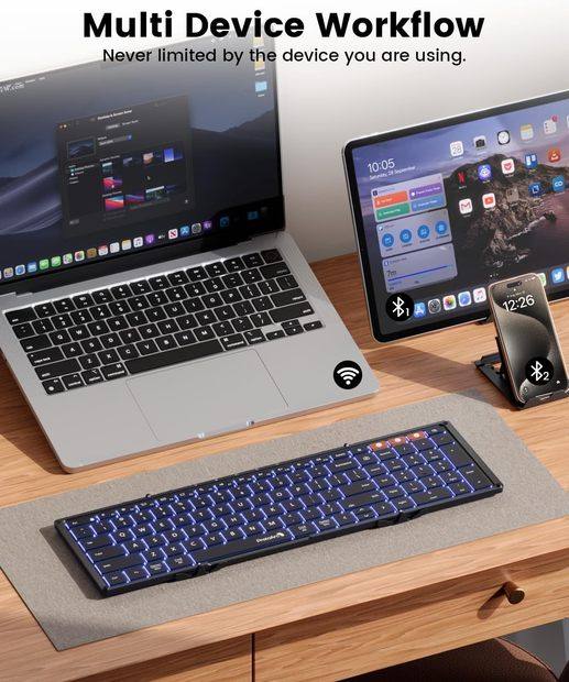 XK01 Plus Keyboard Lipat dengan Lampu Latar Black detail 4