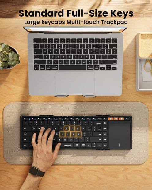 XK01 TP Keyboard Lipat dengan Touchpad Black detail 8