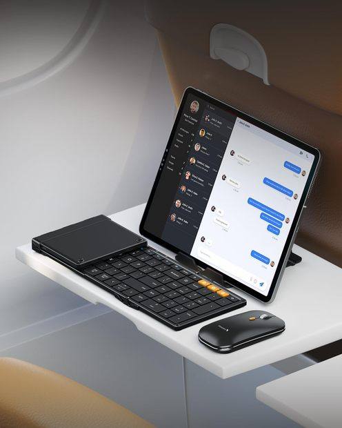 XKM01 Kombinasi Keyboard dan Mouse Lipat Black detail 4